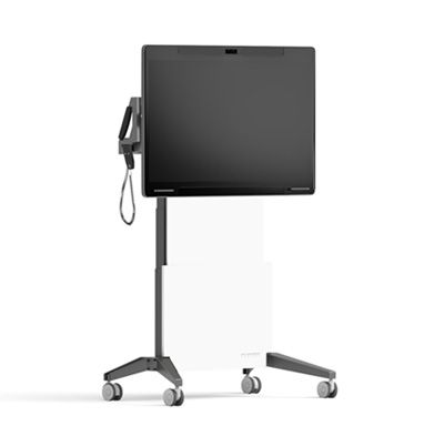 FPS1/EL/CSP55/GG/VW Electric Lift Mobile Stand Designed for Webex Board Pro 55″, Graphite Gray/Very White