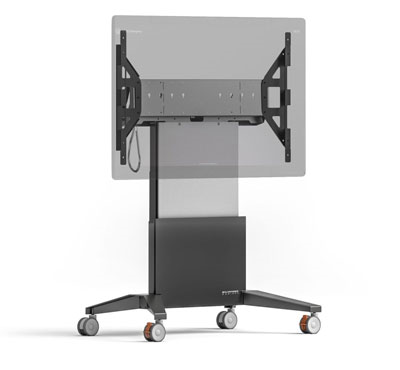 FPS1/EL/CSP75/GG Electric Lift Mobile Stand Designed for Webex Board Pro 75, Graphite and Gray