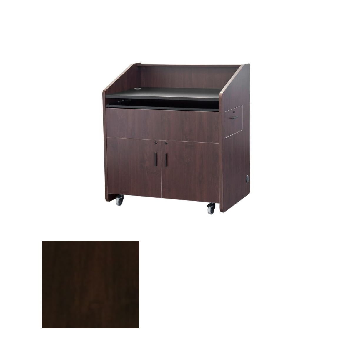 PD3001 CHL Multimedia Podium, Cherry Hill Plank