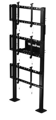 DS-S560-1X3 SmartMount® Modular Video Wall Pedestal Mount 1x3 Configuration