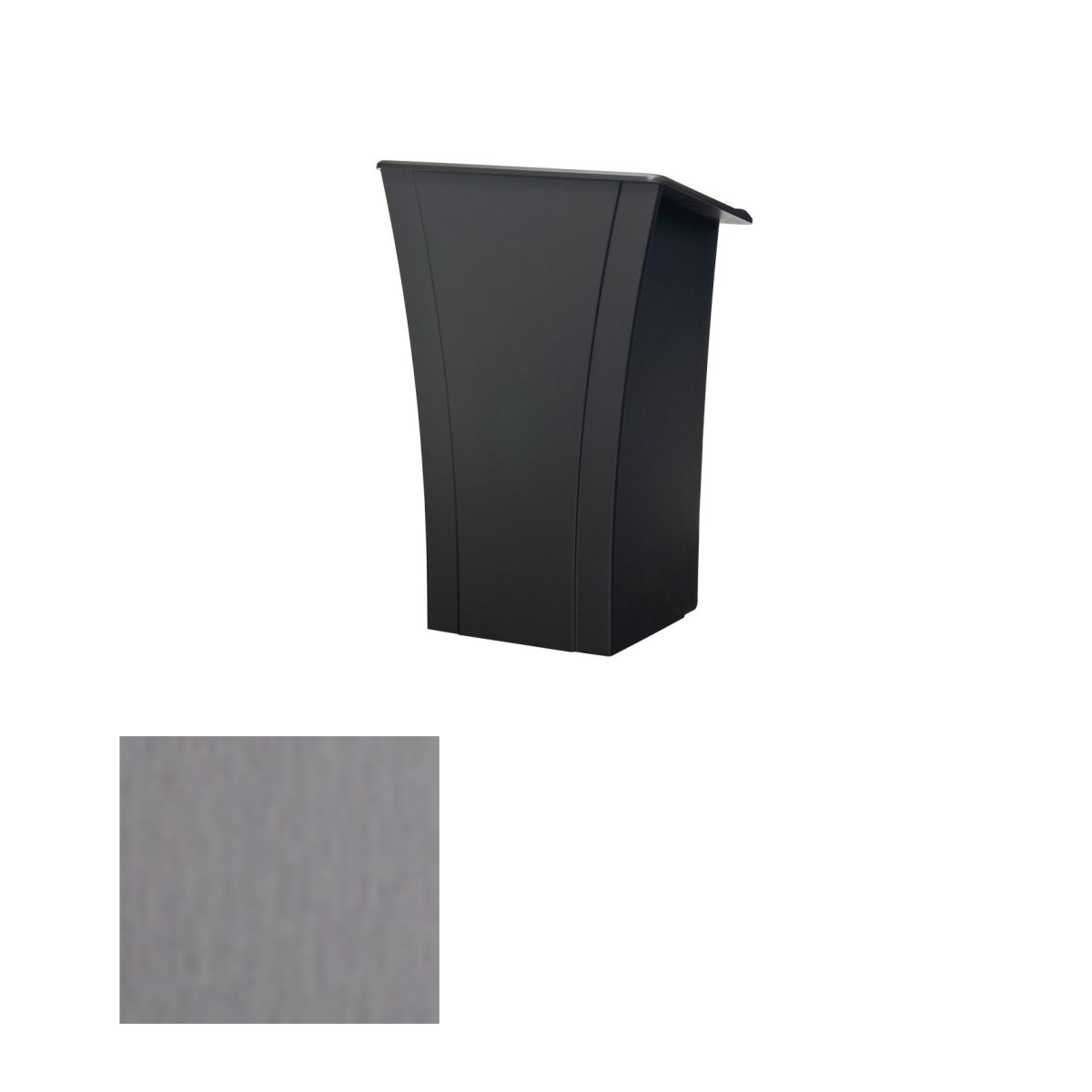 LEX32 BAT Executive Lectern, Brushed Aluminum