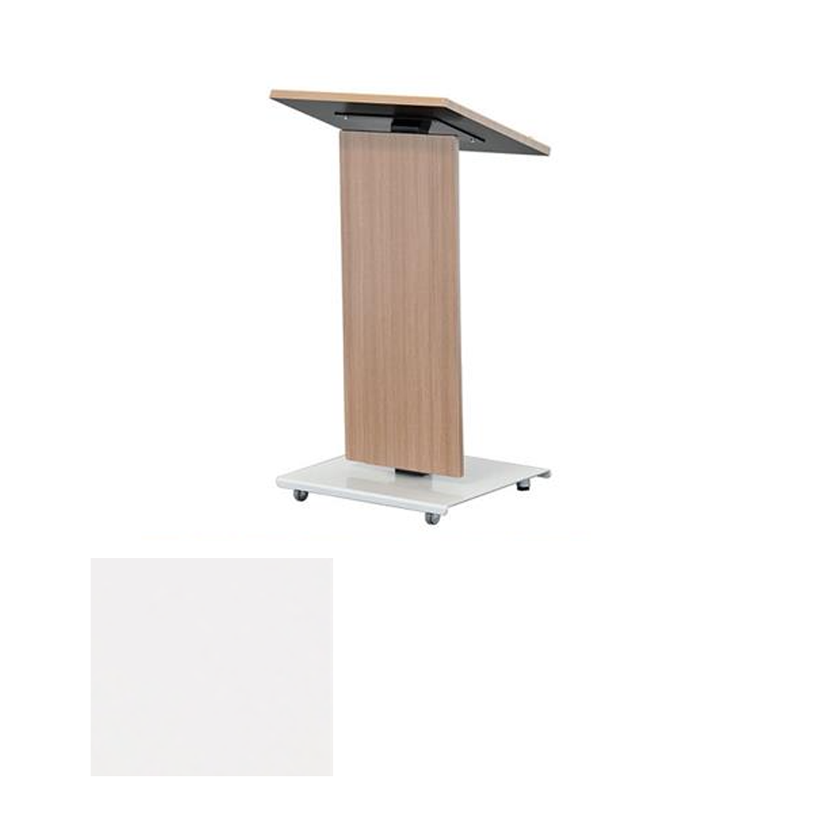 LEXYZ20-L CWT Modern Lectern, Crystal White