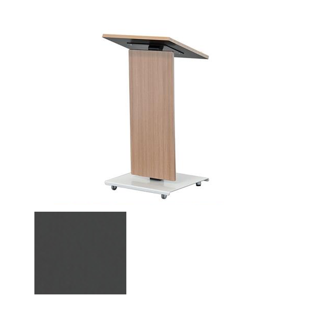 LEXYZ20-L SGT Modern Lectern, Shark Grey