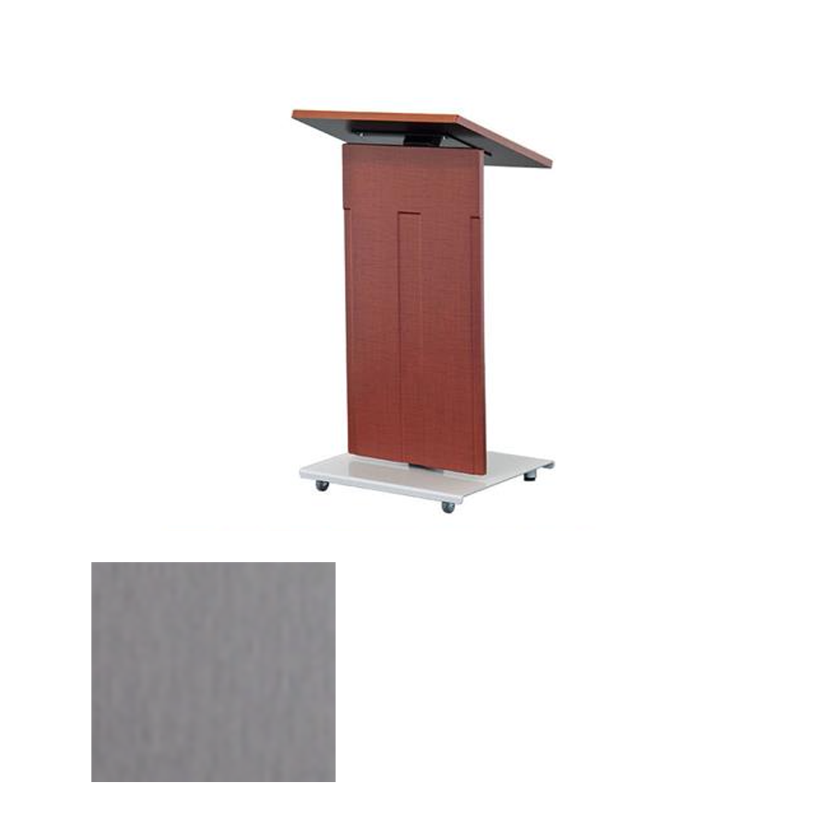 LEXYZ20-T BAT Modern Lectern, Brushed Aluminum