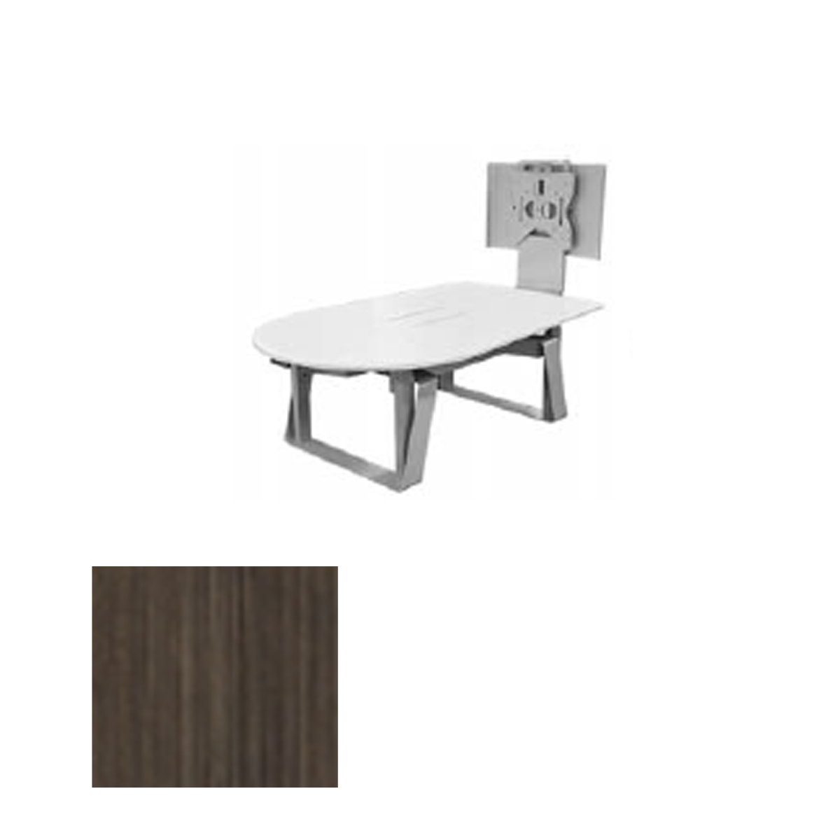 TLF4X6-B BRT Sit/Stand Collaboration & VC Table, Baroque