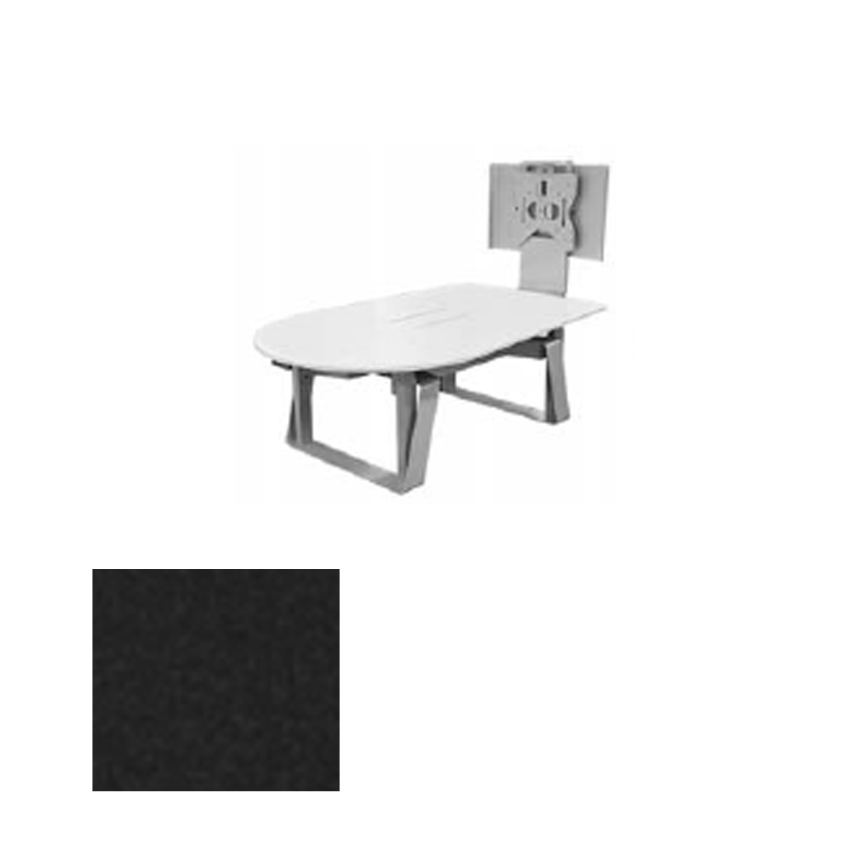 TLF4X6-B EBT Sit/Stand Collaboration & VC Table, Ebony