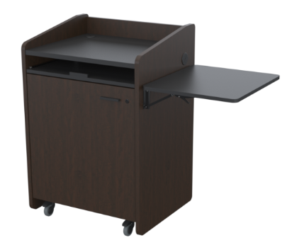 PD3004 CHL Economy Podium with Rack Mount, Cherry Hill Plank