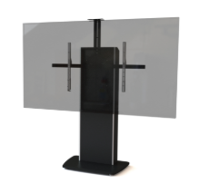 TP800-XL Fixed Base Telepresence Stand for Single Monitors (Black)