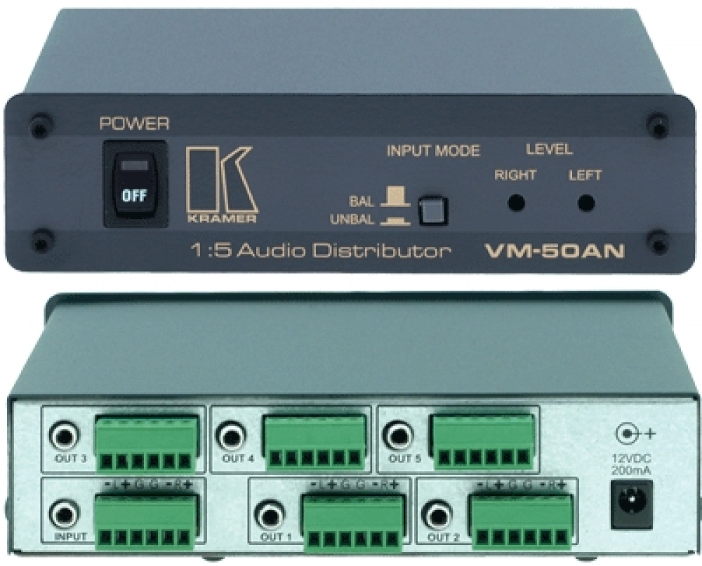VM-50AN 1:5 Audio Distributor