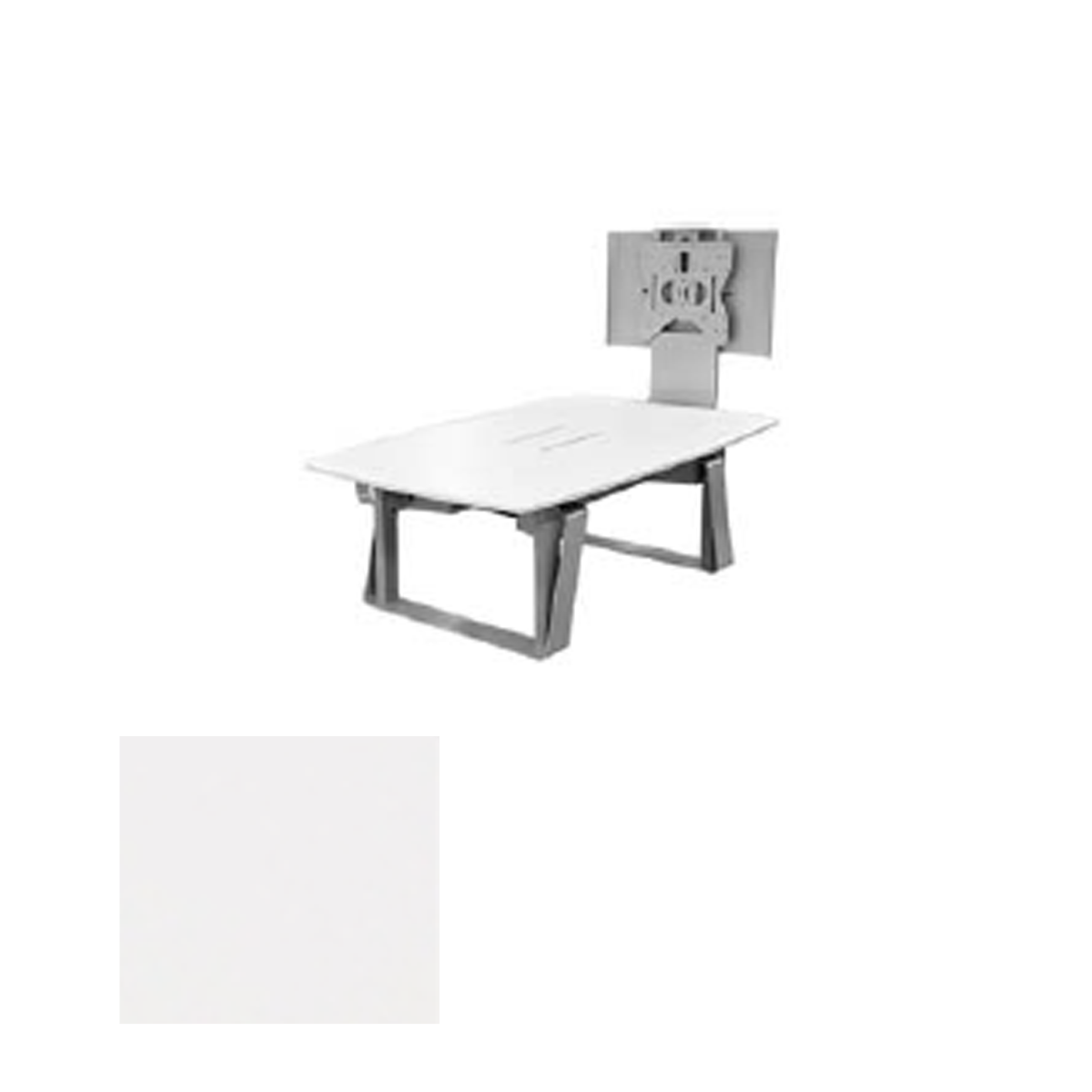 TLF4X6-R CWT Sit/Stand Collaboration & VC Table, Crystal White