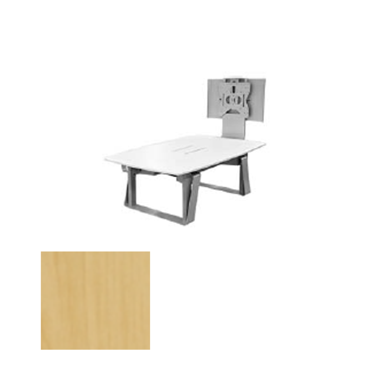 TLF4X6-R FMT Sit/Stand Collaboration & VC Table, Fusion Maple