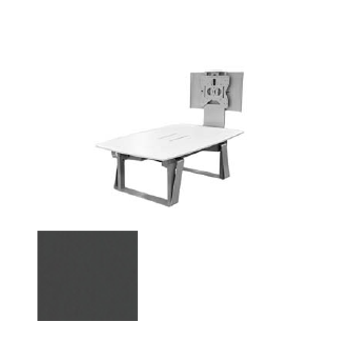 TLF4X6-R SGT Sit/Stand Collaboration & VC Table, Shark Grey