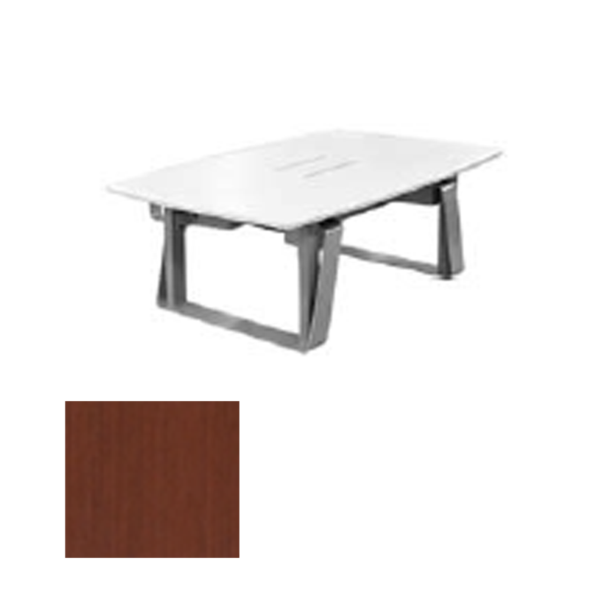 TLF4X6-R-NM CLT Sit/Stand Collaboration & VC Table, Clove