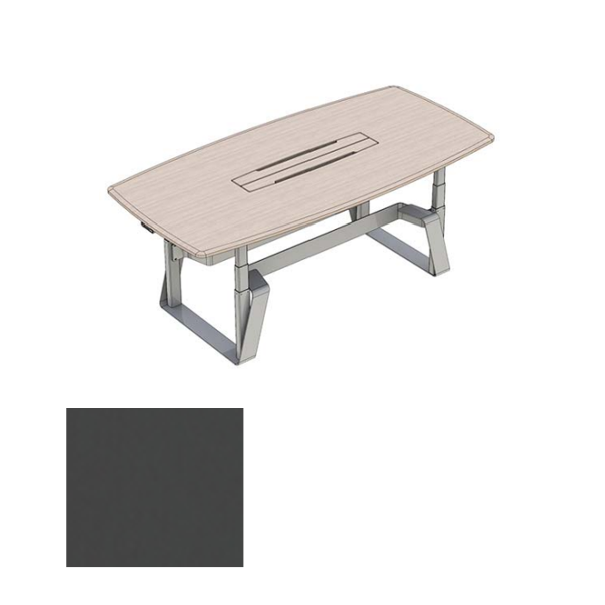 TLF4X8-NM SGT Quad Lift Collaboration/VC Table without TV mount, Shark Grey