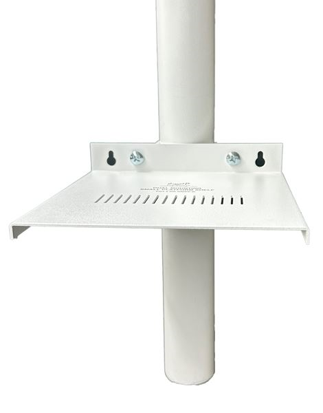NB-DMSS-W Dual Mounting Pole/Wall Shelf (White)