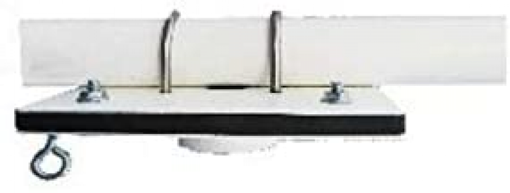 NB-HDAVPM-W Heavy Duty Anti-Vibration Pole Mounting Plate, White