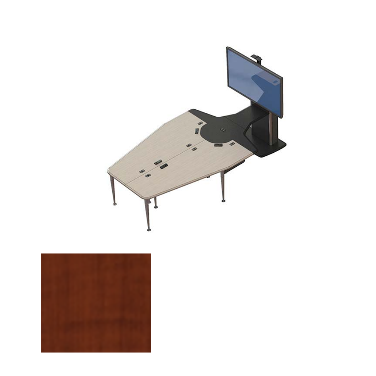 VC-TABLE T1 PACKAGE CJT Video Conference Table + 1x TP800 Monitor Stand