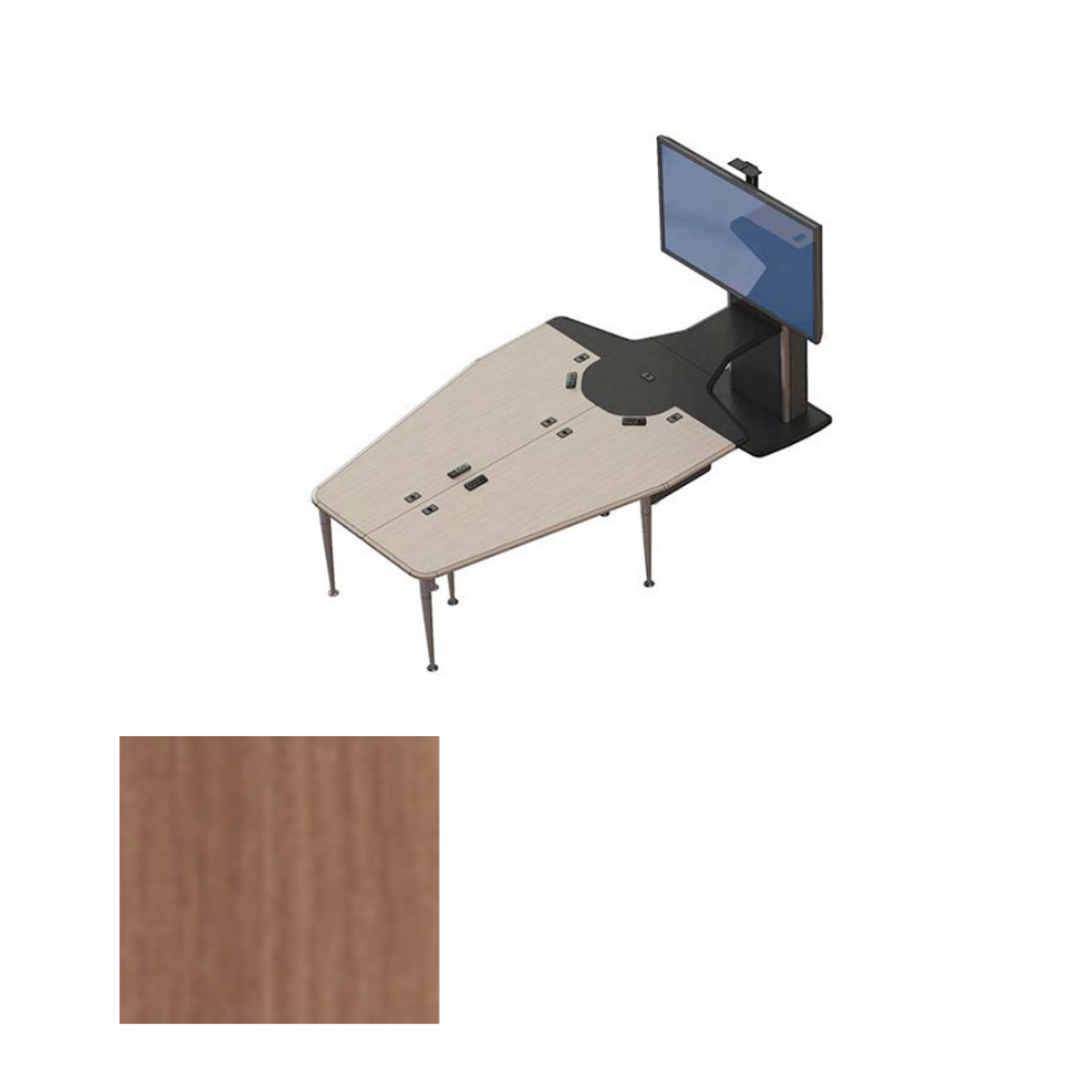 VC-TABLE T1 PACKAGE RCT Video Conference Table + 1x TP800 Monitor Stand