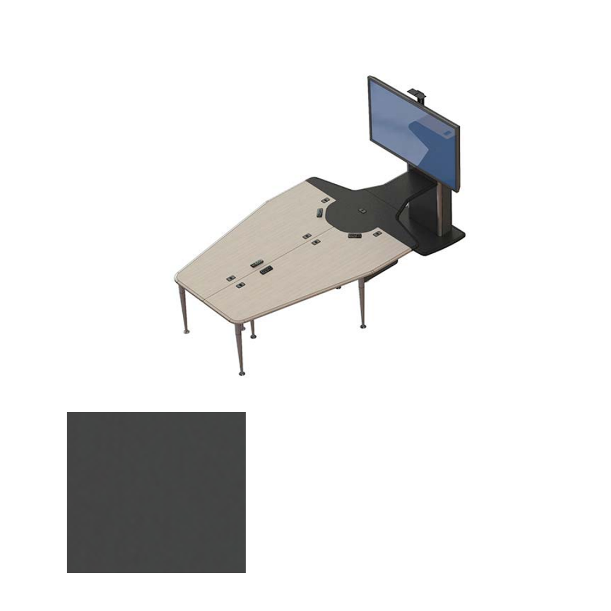 VC-TABLE T1 PACKAGE SGT Video Conference Table + 1x TP800 Monitor Stand