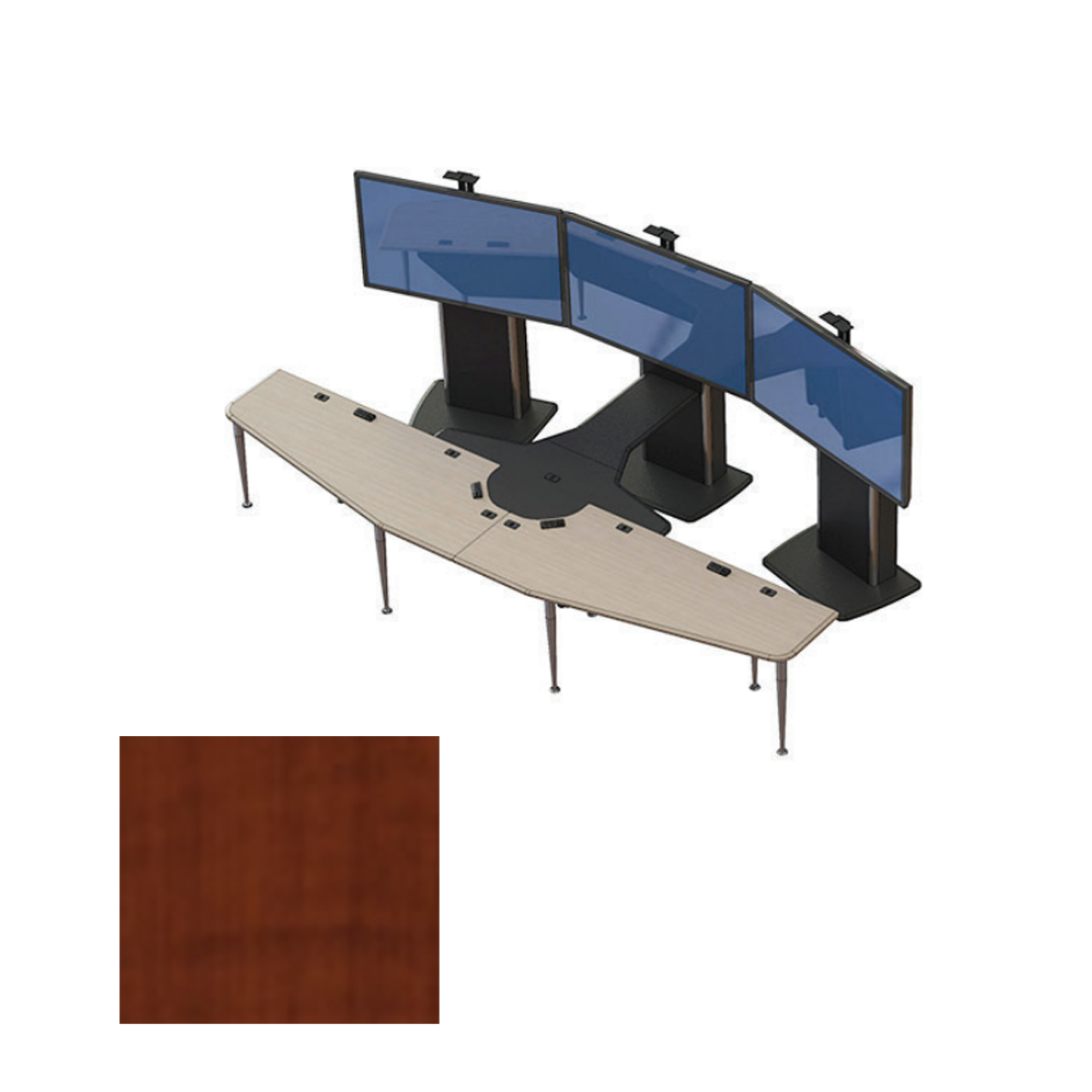 VC-TABLE T2 PACKAGE CJT Video Conference Table, Crossfire Java