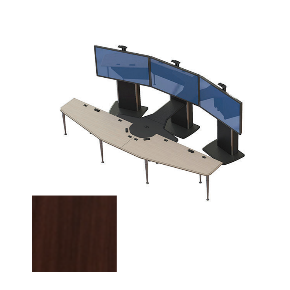 VC-TABLE T2 PACKAGE ELT Video Conference Table, Elegance