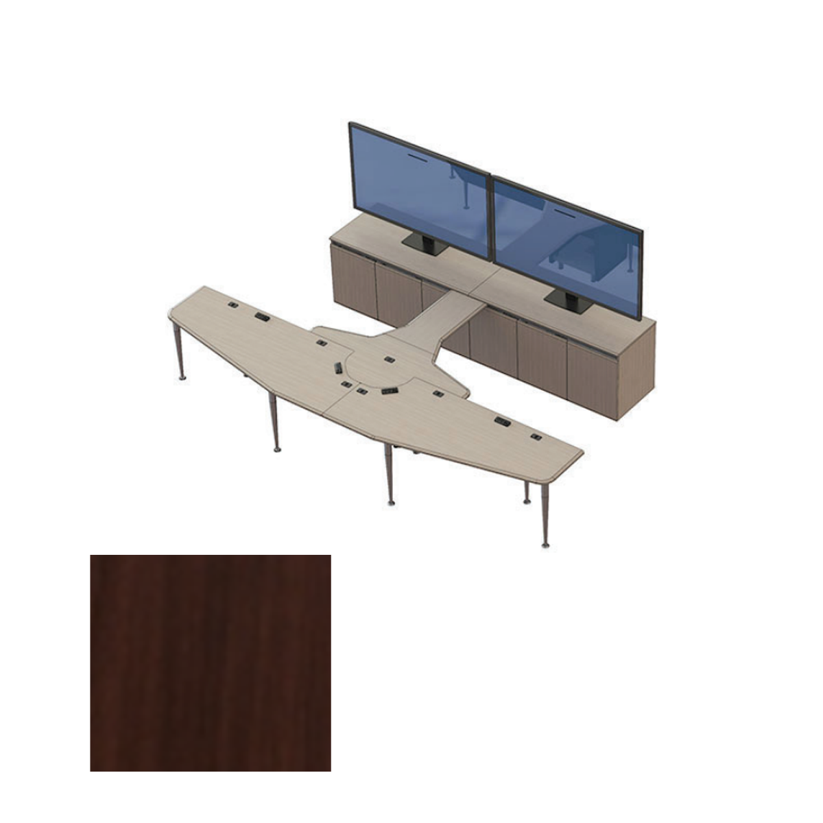 VC-TABLE T4 PACKAGE ELT Video Conference Table, Elegance