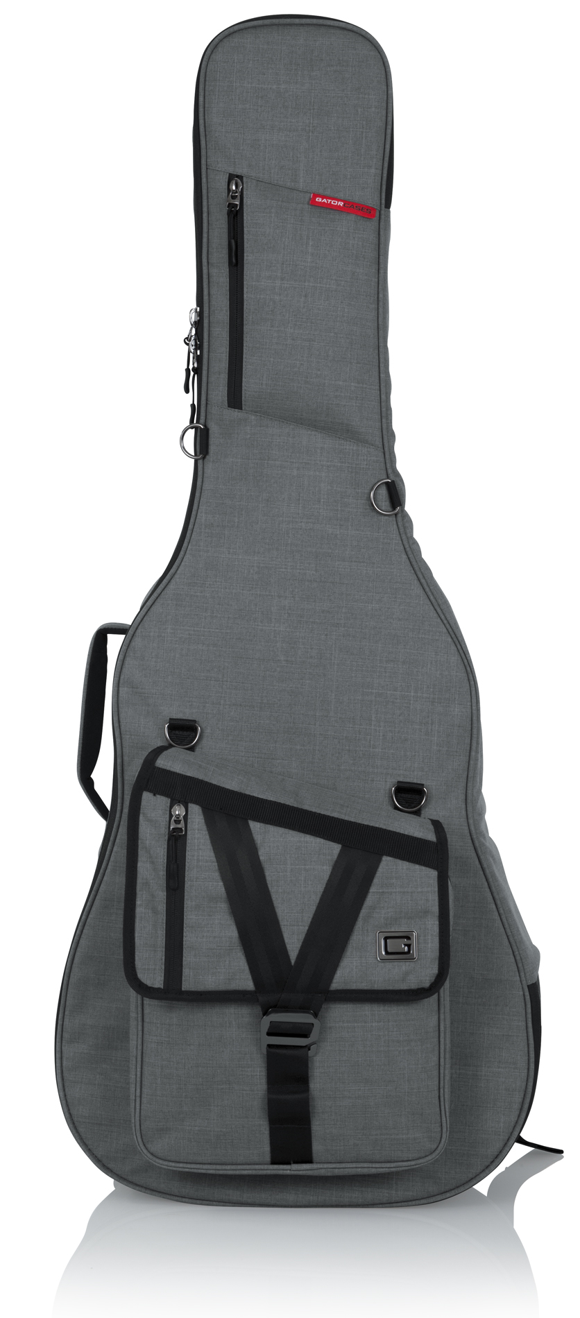 GT-ACOUSTIC-GRY Transit Acoustic Guitar Bag; Light Grey
