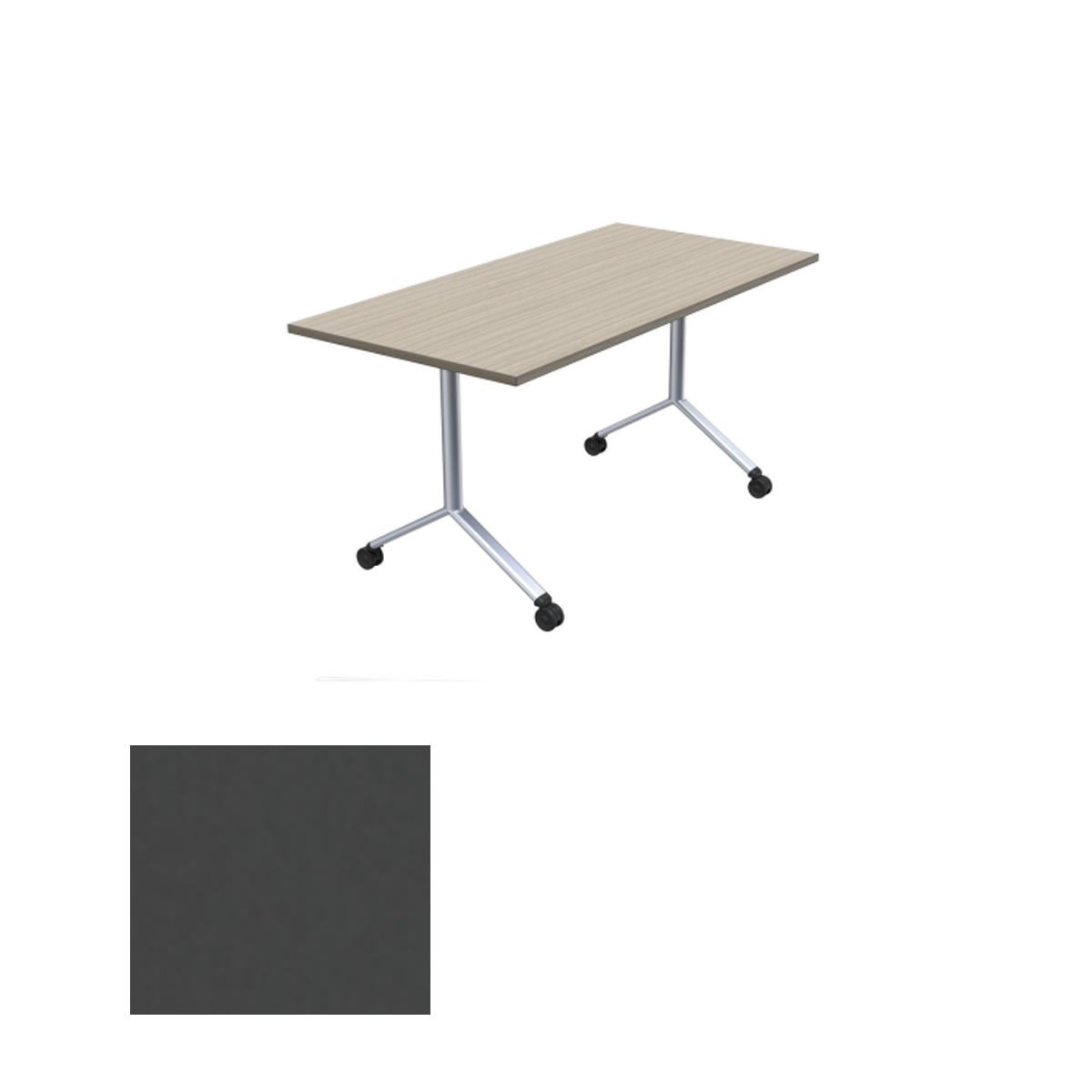 DFYZ6424 STL Folding Training Desk (62" X 24"), Storm