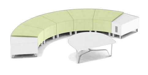 MS200-03 SET FNB212 Modular Seating System