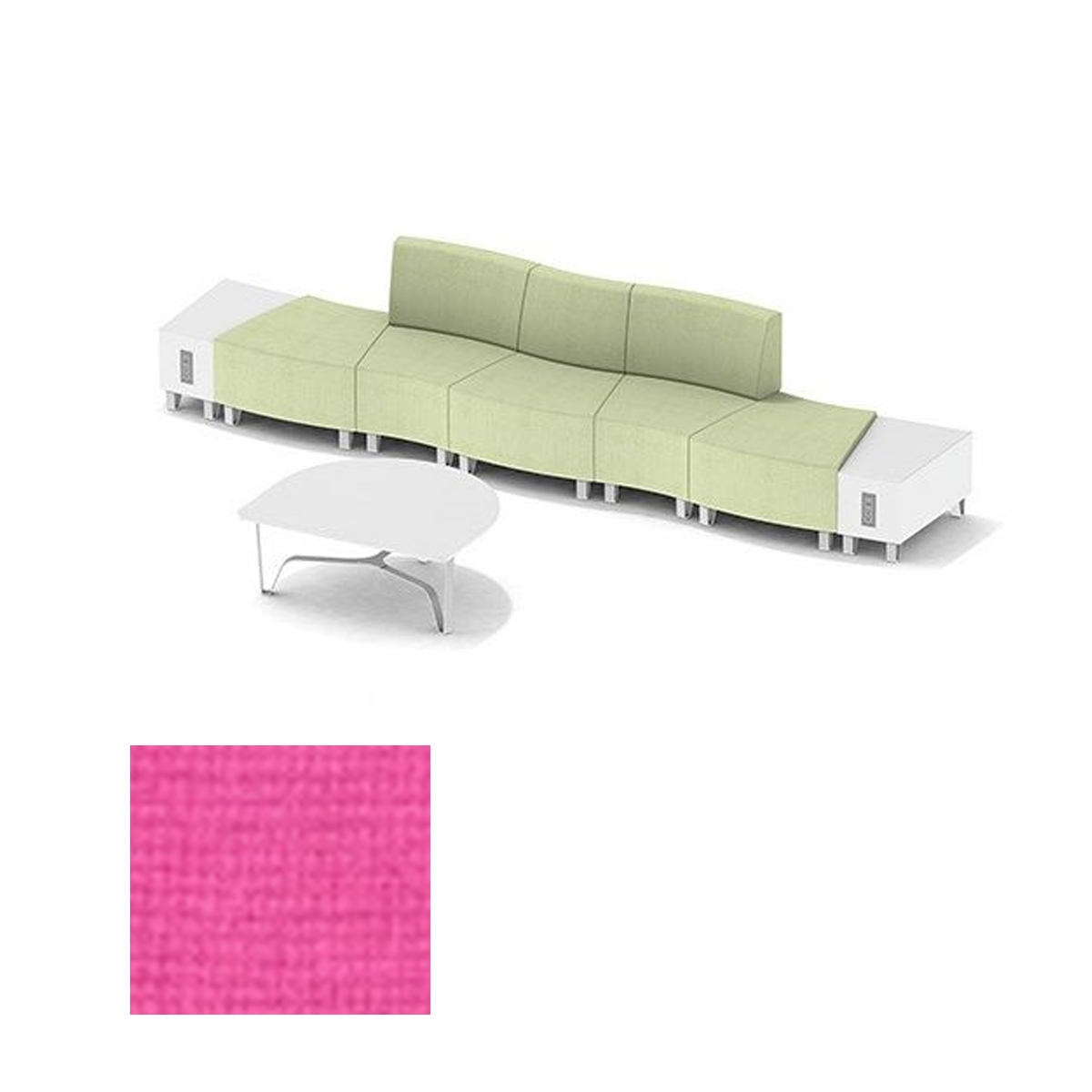 MS200-04 SET FNB069 Modular Seating System