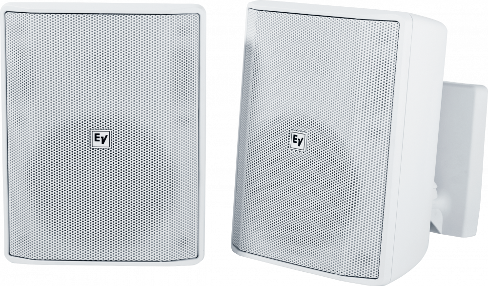 EVID-S5.2TW Speaker 5" Cabinet 70/100V White Pair