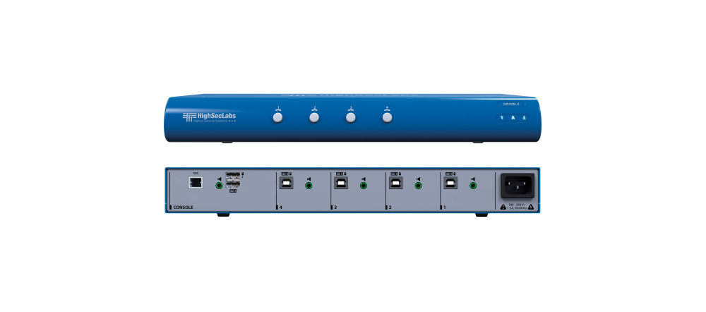 SM40N-3 HighSecLabs Secure 4–Port KM Switch