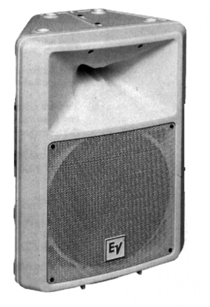 Sx100+WE 12" Two-Way Loudspeaker (White, Neutrik Speakon connectors)