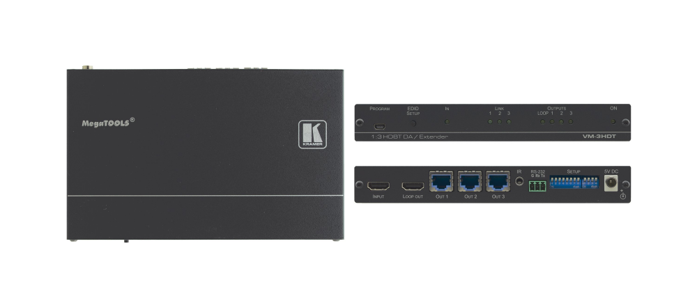 VM-3HDT 1:3+1 4K60 4:2:0 HDMI to Long–Reach HDBaseT DA