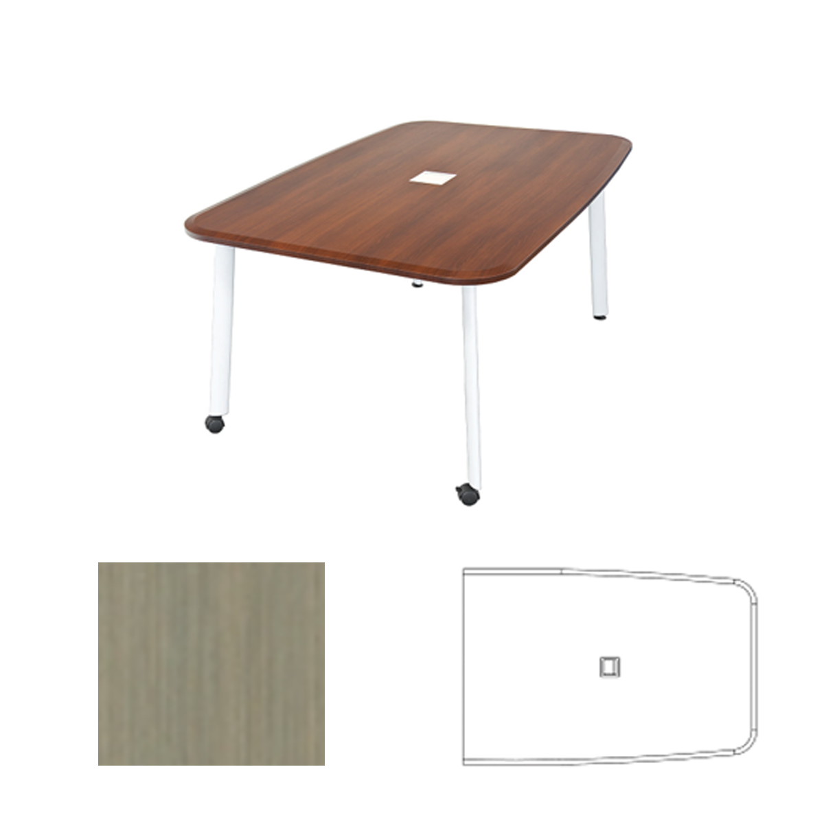 TCYZ46S-E ARL Collaboration/Video Conference Table, Aria