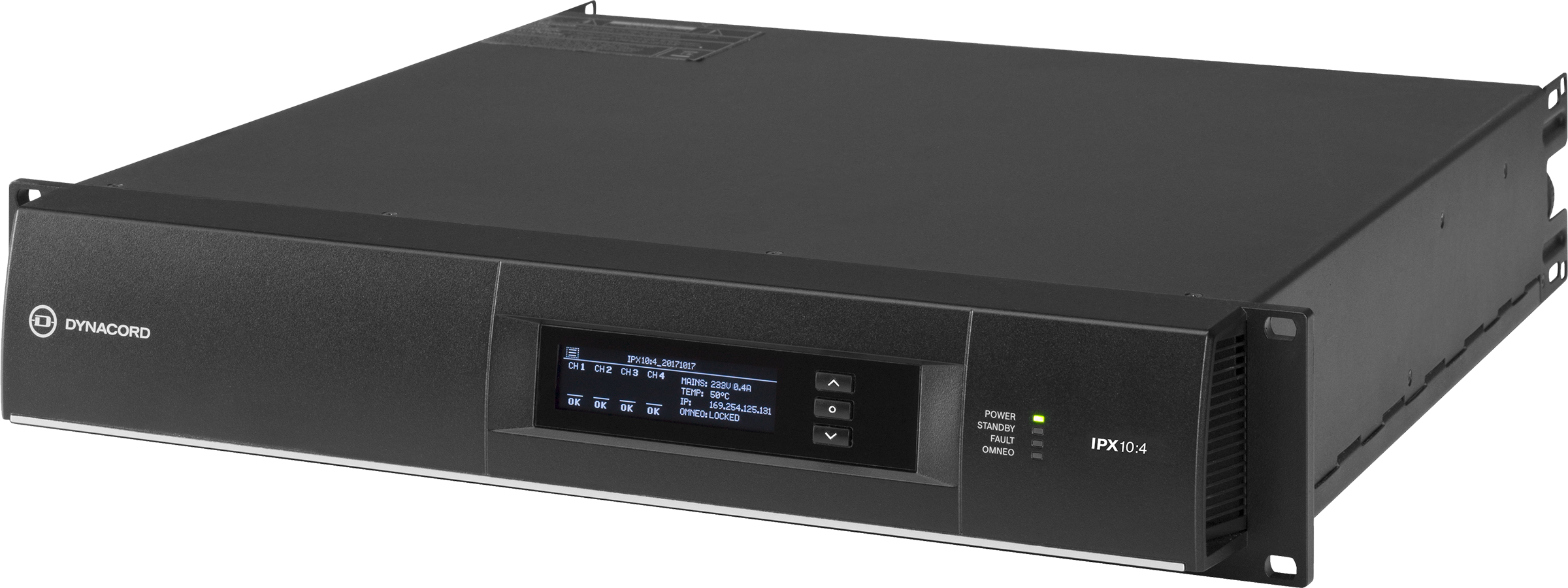 IPX10:4 DSP Power Amplifier 4x2500W, Install
