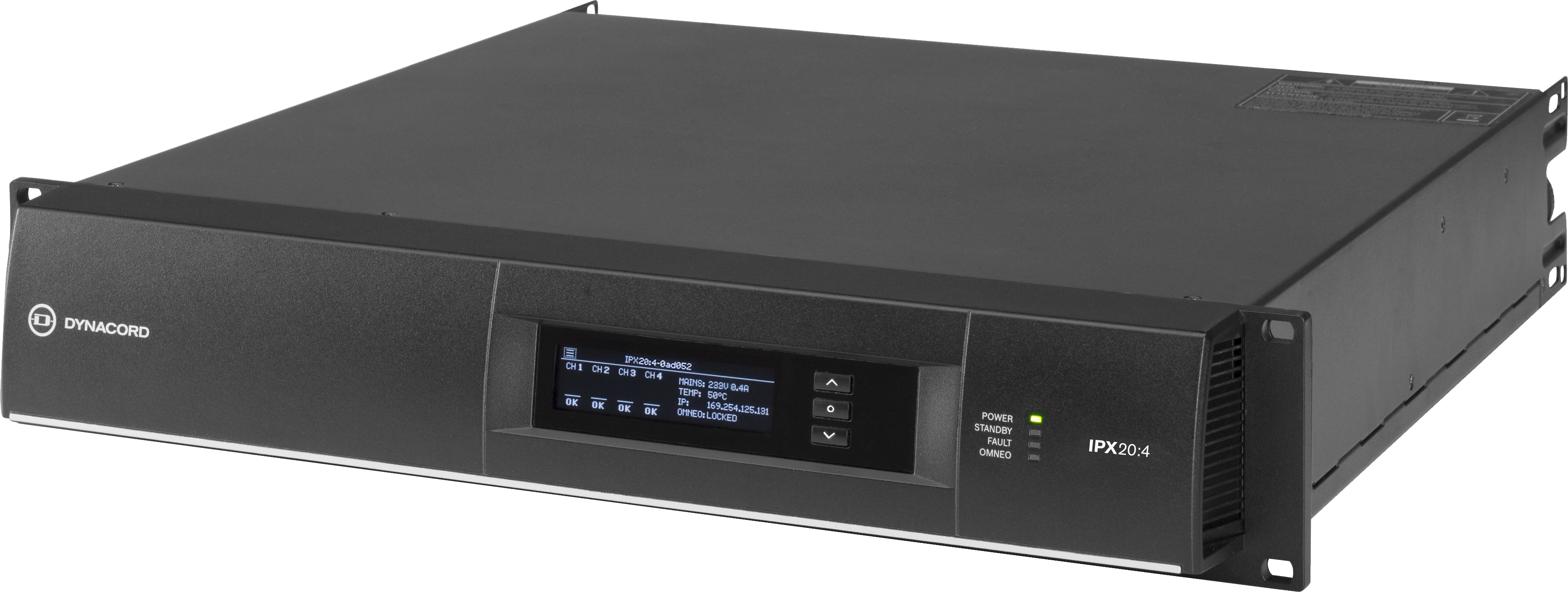IPX20:4 DSP Power Amplifier 4x5000W, Install