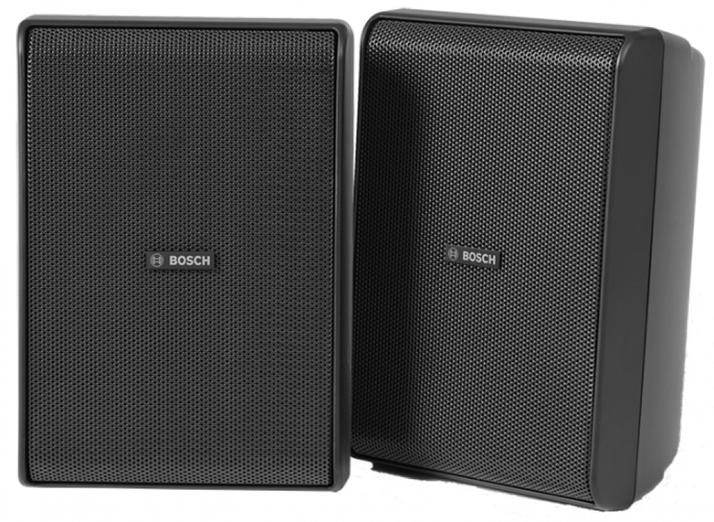 LB20-PC60EW-5D Cabinet Speaker 5" 70/100V IP65 Black Pair