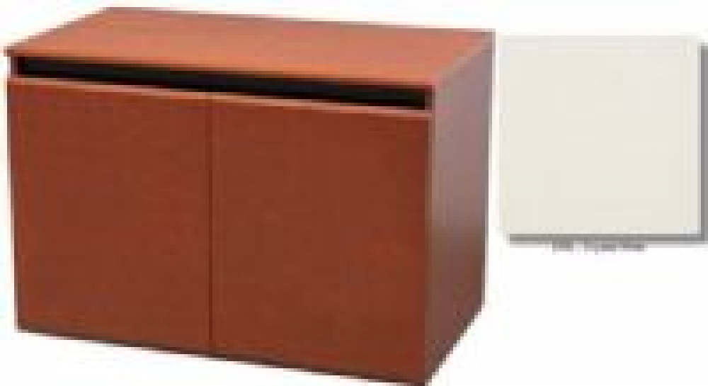 CR20 BWL Dual Rack Modern Credenza, Brazilian Walnut