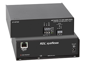 SF-NP35E PoE++ Network to 35 W Mono Audio Amplifier
