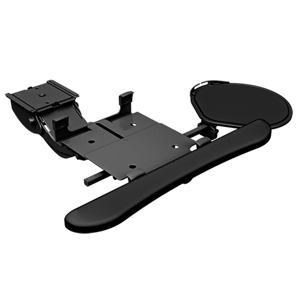 KBD-MINI-19C Mini Arm, Keyboard Clamp and Tilt/Swivel Mouse Tray