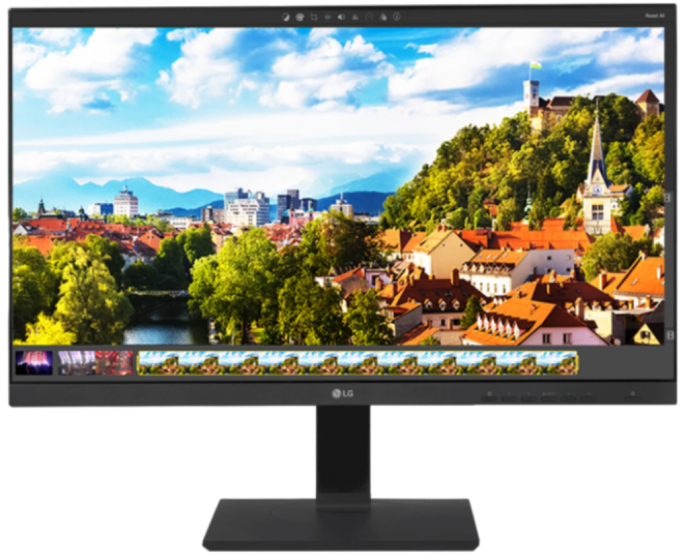 24'' TAA IPS FHD Monitor with Flicker Safe, Built-in Power, Adjustable Pivot Stand, Wall Mountable & Mini PC Connection Available