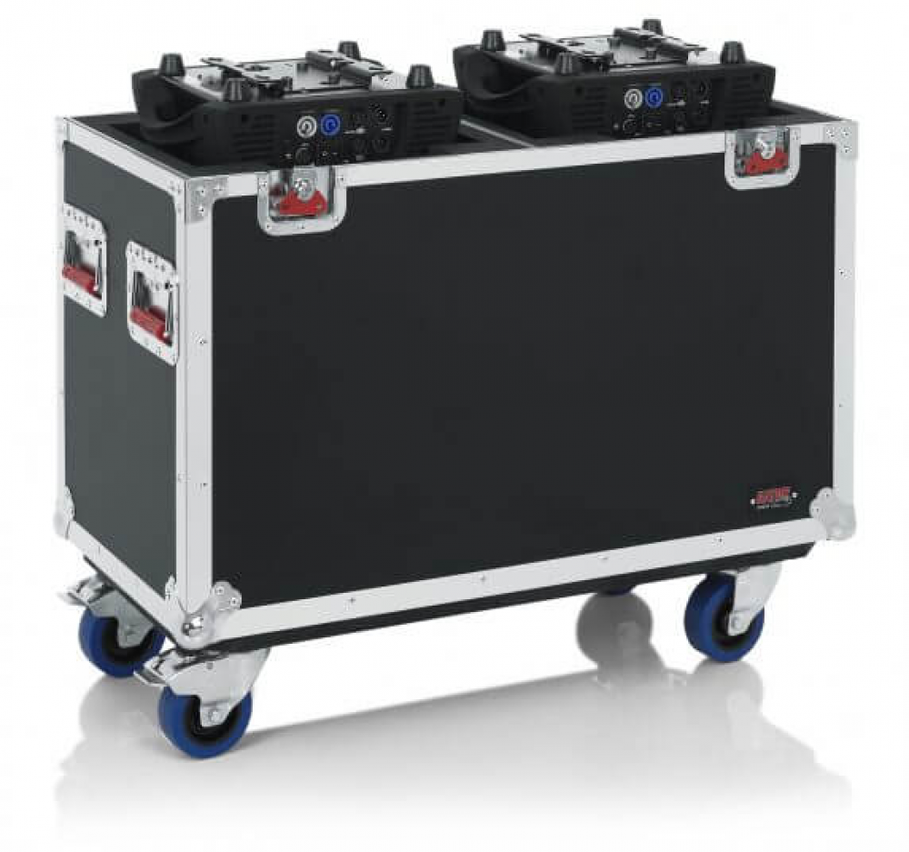 GTOURMH250 Flight Case For Two 250-Style Moving Head Lights