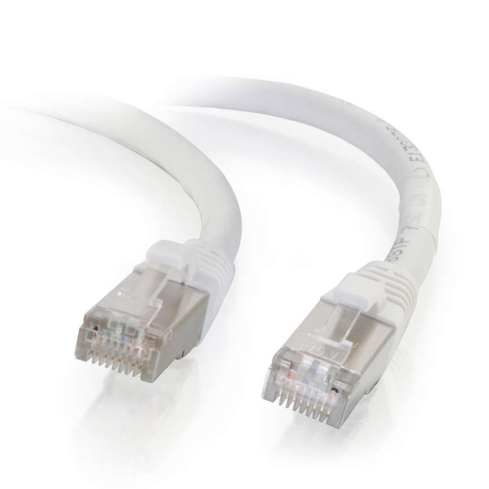 CG00925 14ft CAT6 Snagless STP Cable - White