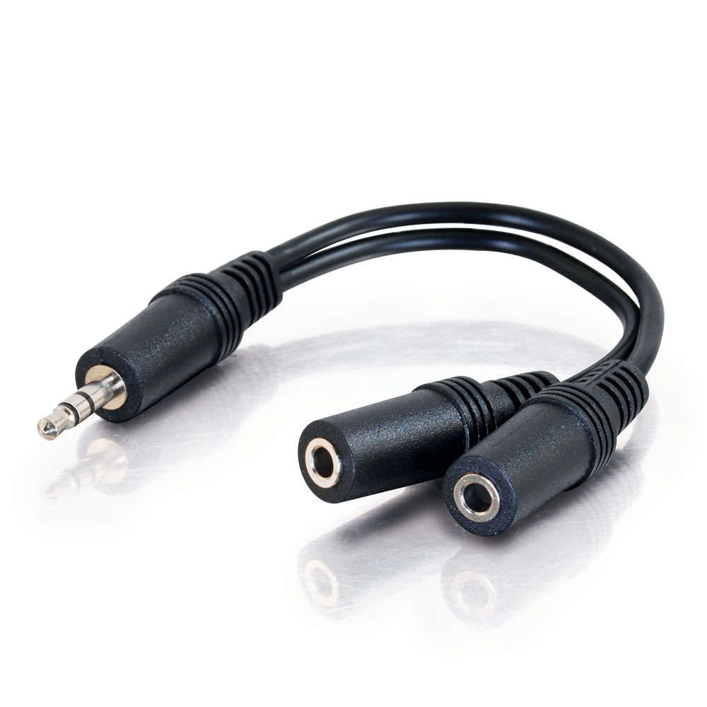 CG40426 3.5mm Male to (2) 3.5mm Female Y-Cable