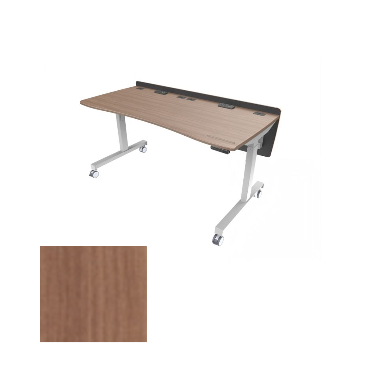 DS6330-LFT RCT Electric Lift Sit/Stand Desk, River Cherry