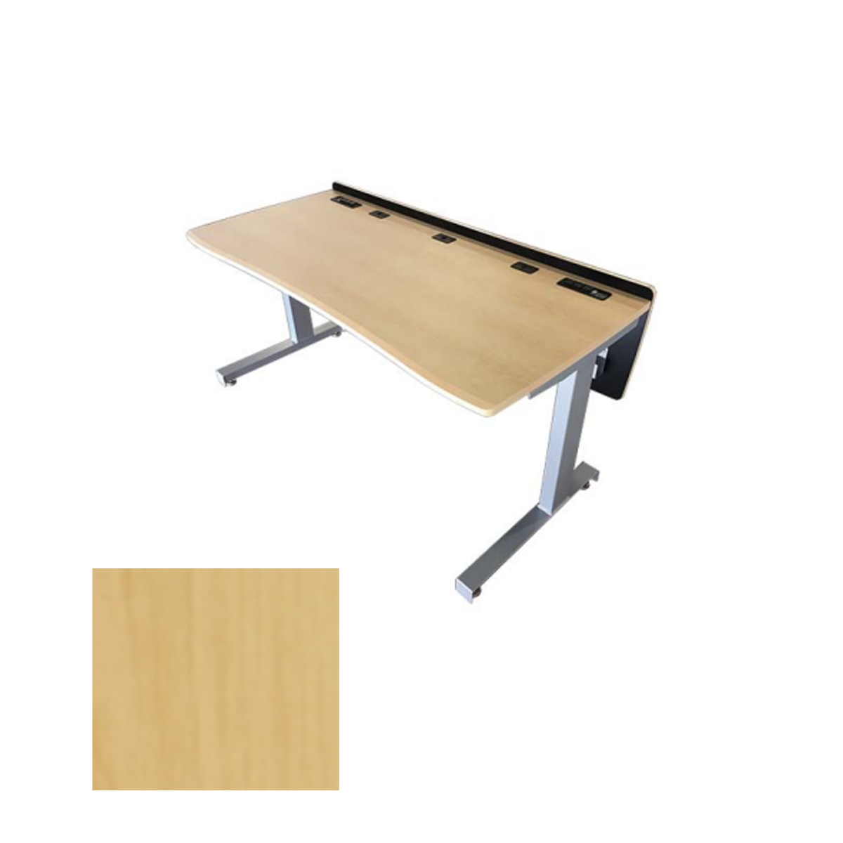 DS6330S-FX FMT Training Desk Single User, Fusion Maple