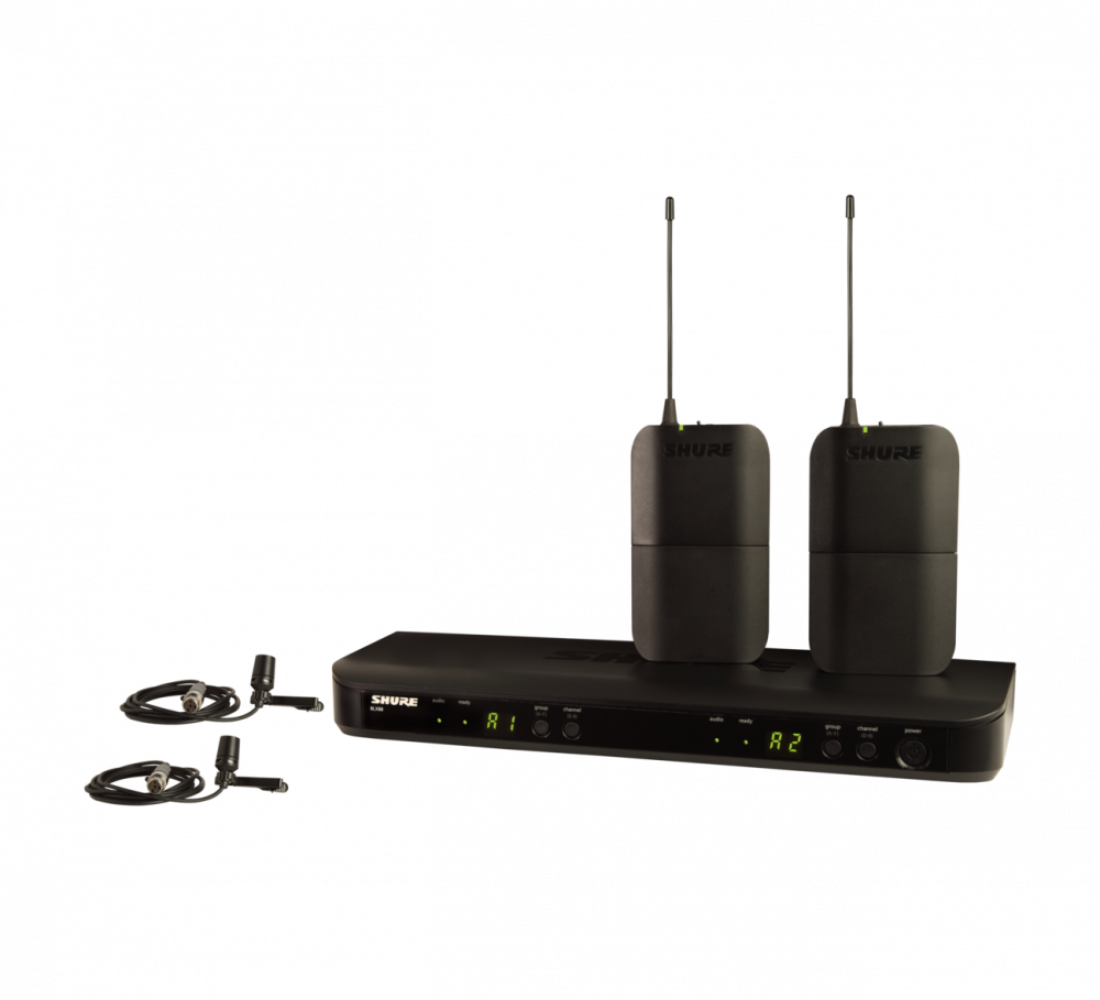 BLX188/CVL-H9 Wireless Dual Presenter System with two CVL Lavalier Microphones