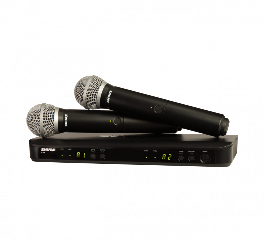 BLX288/PG58-H10 Wireless Dual Vocal System with two PG58 Handheld Transmitters