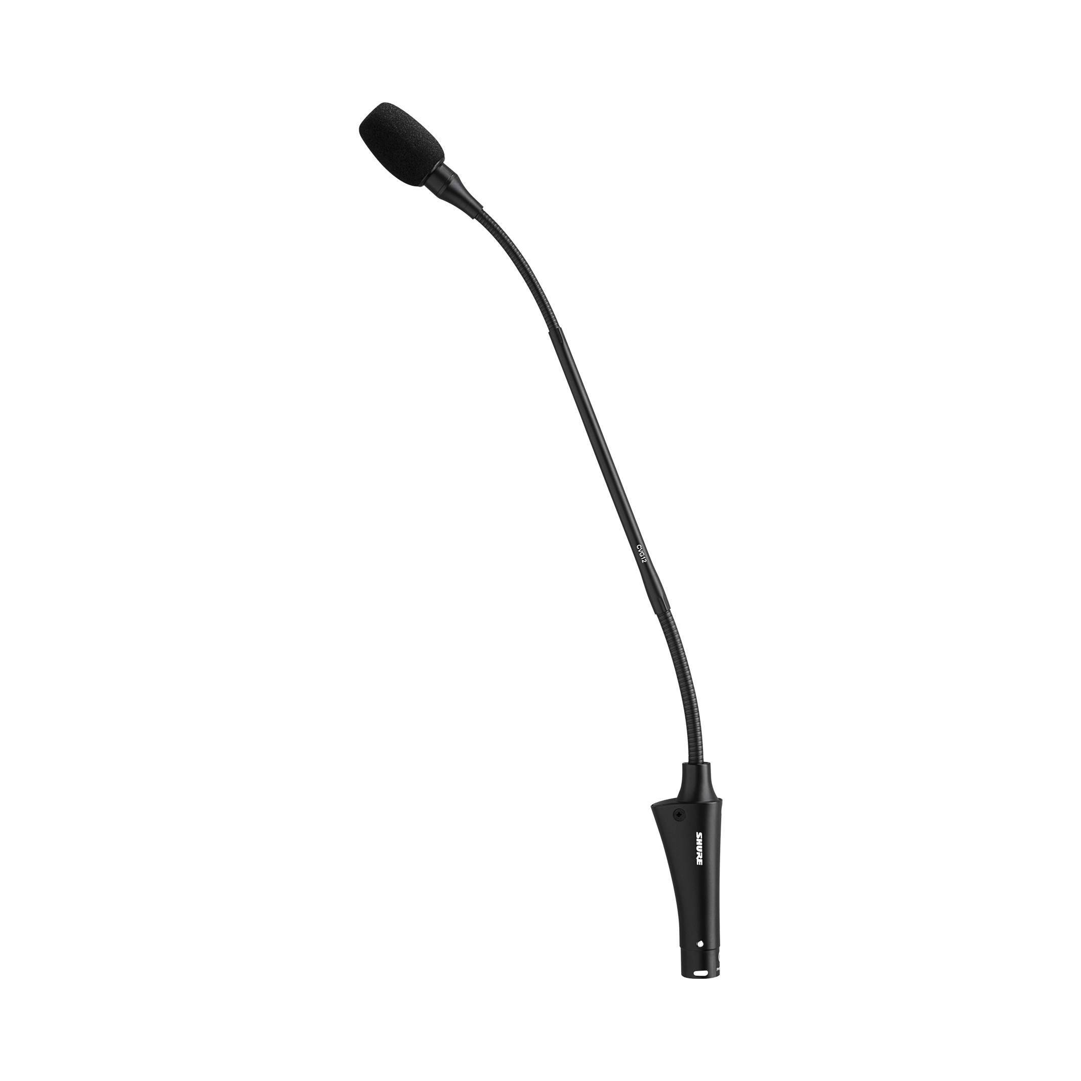 CVG12-B/C 12" Gooseneck Condenser Microphone, Inline Pre-Amp, Cardioid, Black